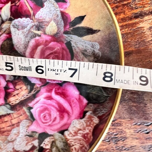 Grace De Monaco Rose Plate Franklin Mint - Picture 2 of 3